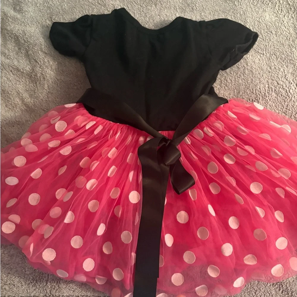 Ibtom Castle Birthday Girl Dress Pink Polka Dot Size 110 - Picture 5 of 5